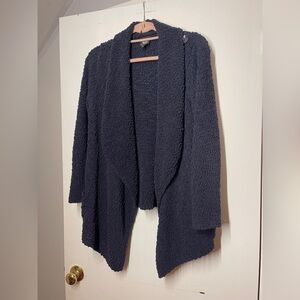 Bobeau Blue Open-Front Cardigan‎ Sweater